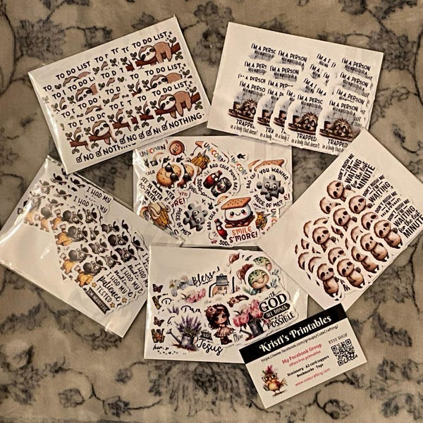 Mixed Set of Christian Stickers Die Cut Stickers Happy Mail - Set of 20 ...