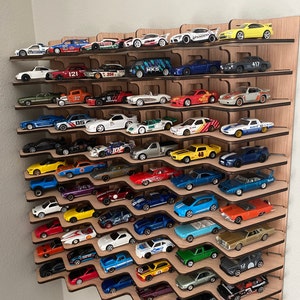 2 Diagonal Die Cast Toy Car Displays for 1:64 Wheels. Shelves - Etsy