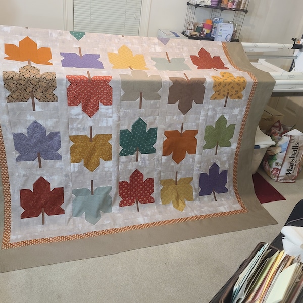 Fall Leaves Quilt Pattern, PDF - Etsy