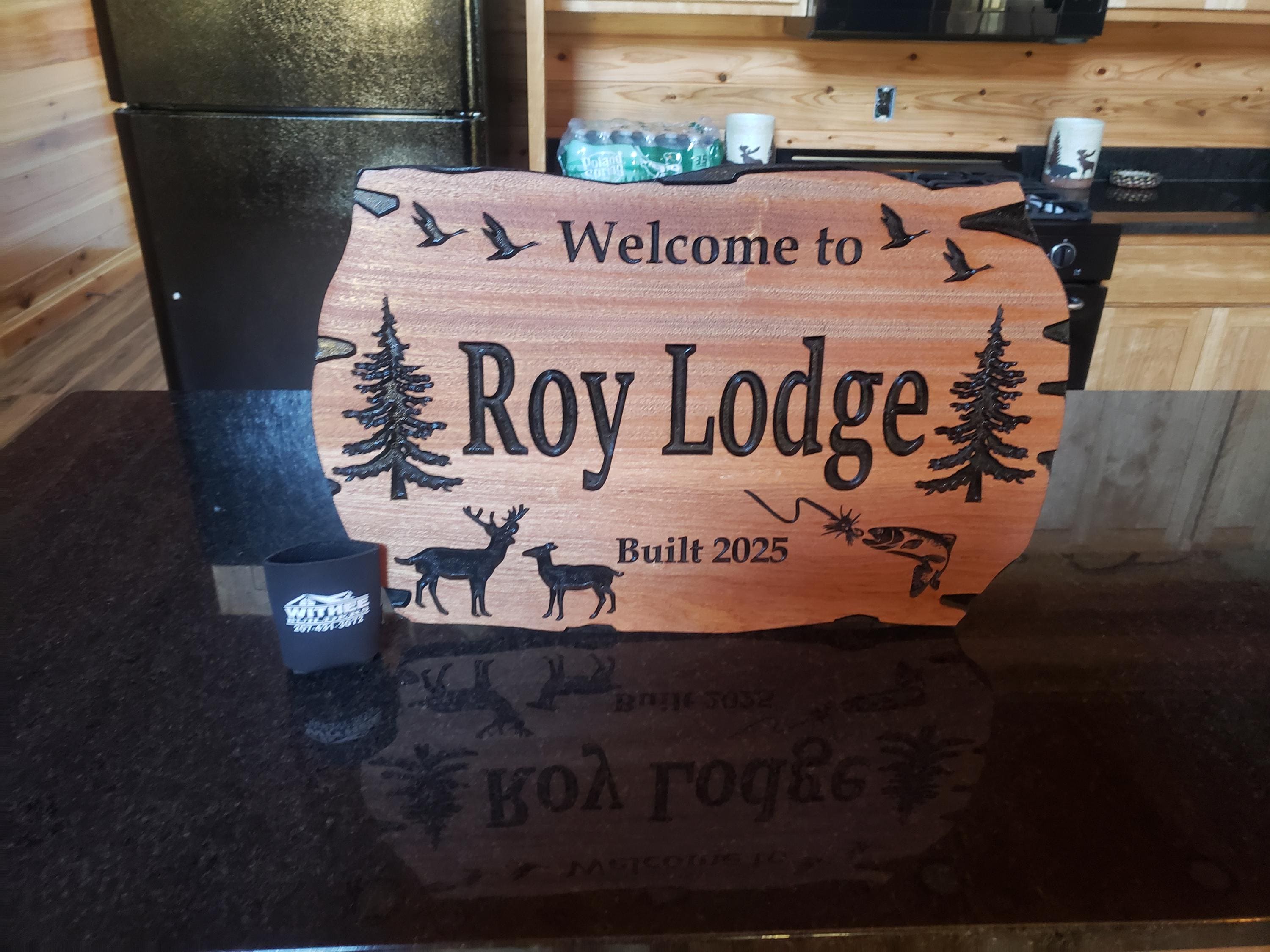 Custom Wooden Signs, Large Outdoor Sign, Rot Resistant Wood, Nature Inspired Cabin And Camp Sign, Rustic Design, Wildlife Lodge Plaque