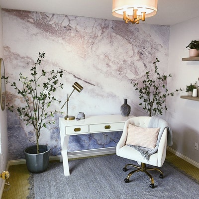 Soft Marble Wallpaper Peel and Stick Marble Look Wall Mural - Etsy