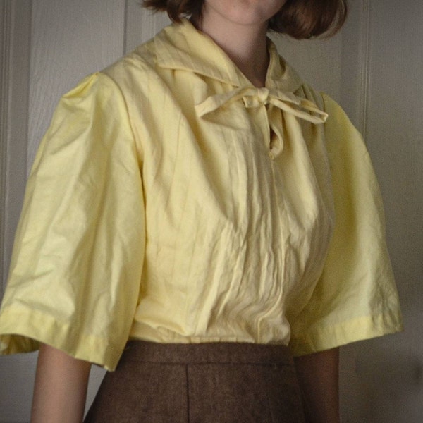 1930s Bishop Sleeve Blouse - Vintage Sewing Pattern - 30s - Pdf Digital ...