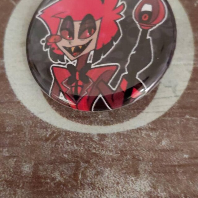Hazbin Hotel Button Pins (alastor, Angel Dust, Charlie, Cherri