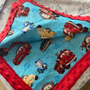 Schiarente McQueen CARS Personalizzato & APPLIQUE Super Morbido in Pile Baby Blanket 