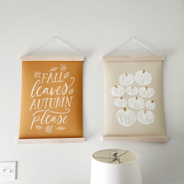 Neutral Pumpkin Painting, Modern Fall Print, Printable Wall Art, Beige ...
