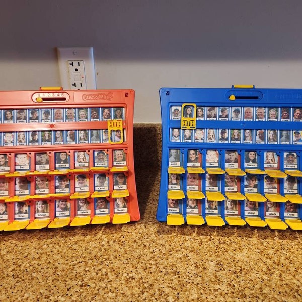 Guess who customizable excel template etsy