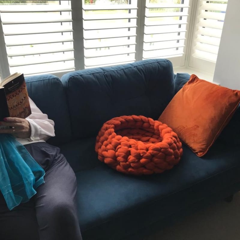 Customer photo of Merino Wool Pet Bed