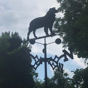 Sheltie Hand Carved & Painted Weathervane Blue Merle