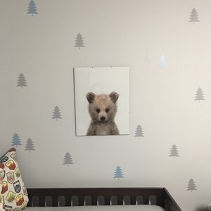 Woodland Animal Bear Print, PRINTABLE NURSERY ART, Woodland Creatures ...