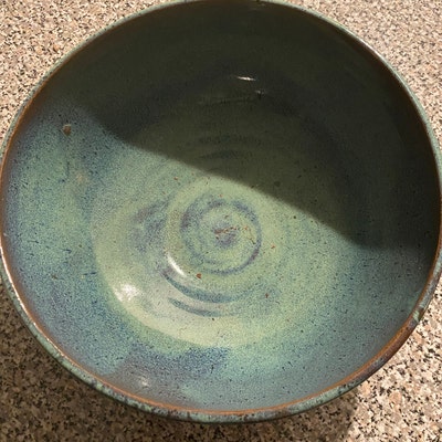 Pottery Bowl Turquoise Salad Bowl Fruit Bowl Mixing Bowl - Etsy