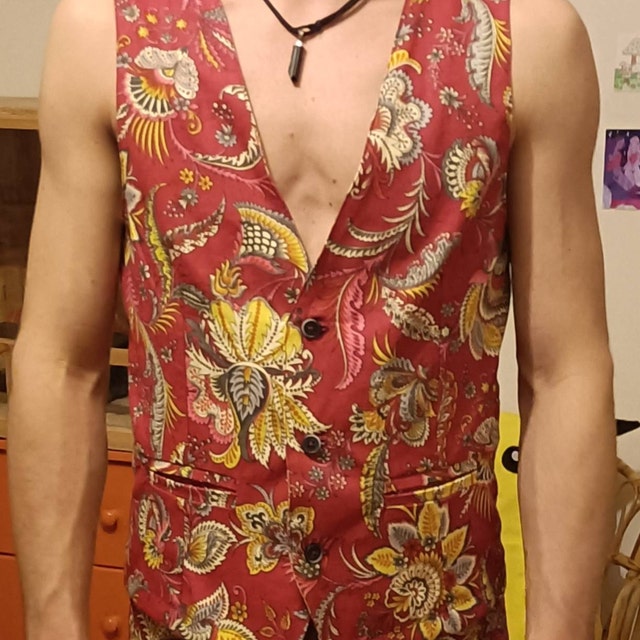 mbt⭐︎Design Button Vest Front Button Closure Men's Waistcoat | Vest Pdf Sewing