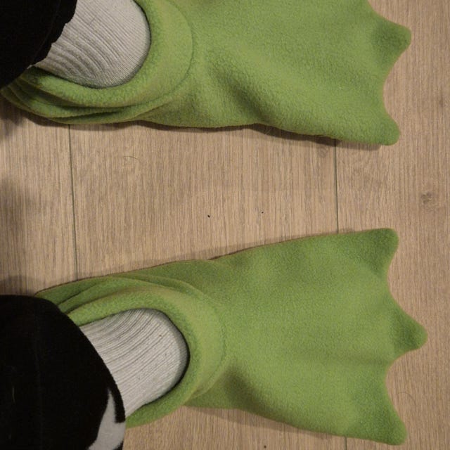 シューズ・サンダルその他 MOLLIOLLI Heel overshoe type eco-fur indoor shoes green chec Green Velvet Shoes, Green Velvet Cross Heels, Green Criss