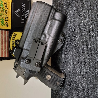 OWB Kydex Holster For Sig P365 X Macro With TLR-7/7A - Right Hand Black Holster