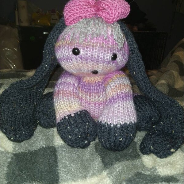 Lop Eared Bunny - Circular Knitting Machine Pdf Pattern - Sentro Addi ...