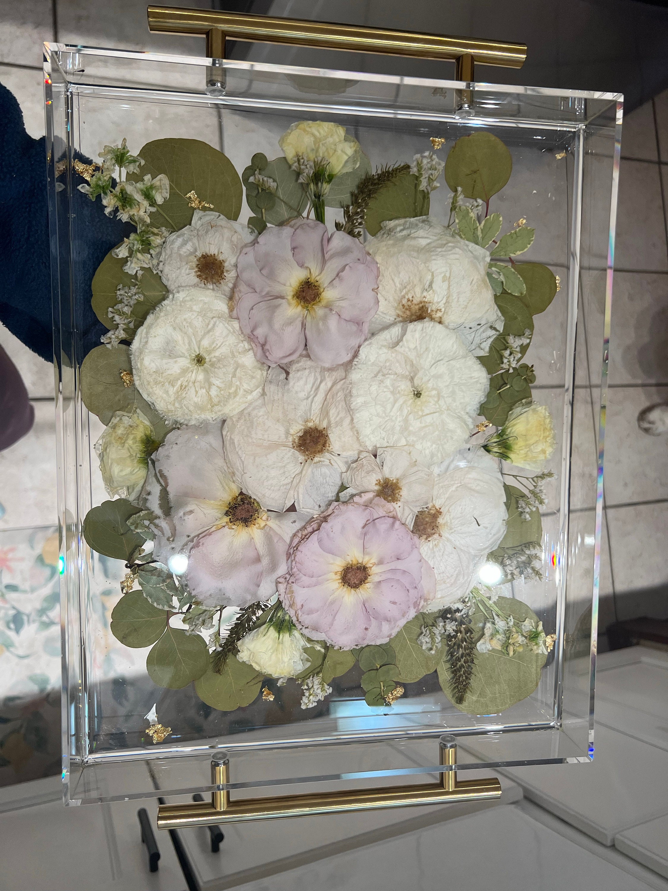Preserved flowers from Laura's etsy review
