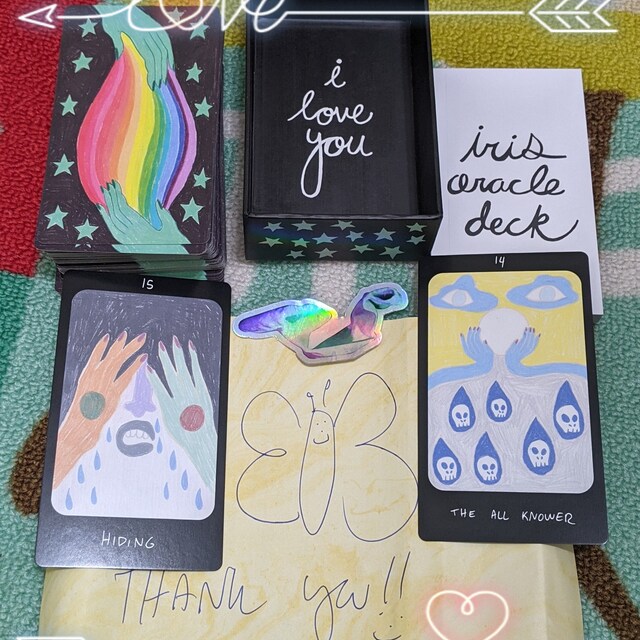 海外デッキ】iris oracledeck （IRIS 78 Card Oracle Deck - Etsy）