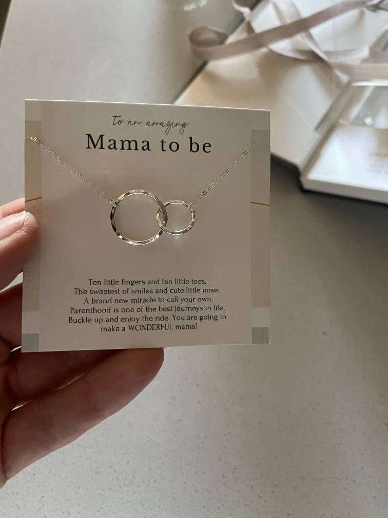 First Time Mom Gift, New Mom Gift Jewelry, Gift for New Mom Necklace, New mommy Gift for first Mother&#39;s day, Pregnancy jewelry necklace