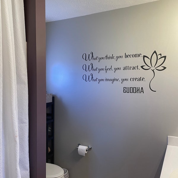 In-style Decals Wall Vinyl Decal Home Decor Art Sticker Buddha Quote ...