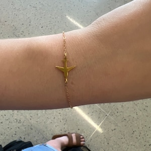Customer photo, Airplane Bracelet