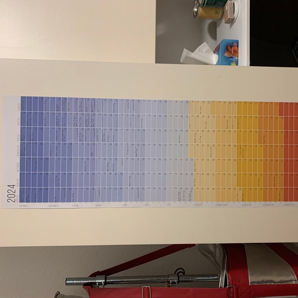 2025 Wall Calendar Minimalist Wall Planner „blue Hour“ Poster Limited ...
