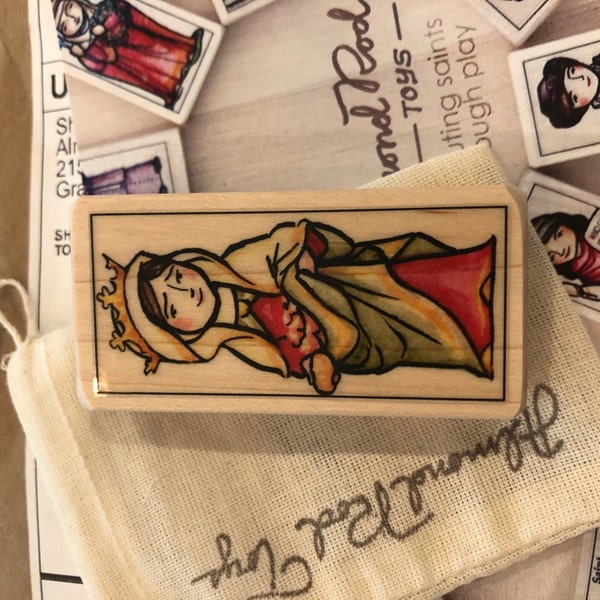 St Elizabeth of Hungary Patron Saint Block With Gift Bag // Princess ...