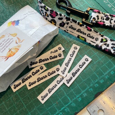 Custom Printed Fabric Labels, Logo Sewing in Labels, Handmade Item Tags ...