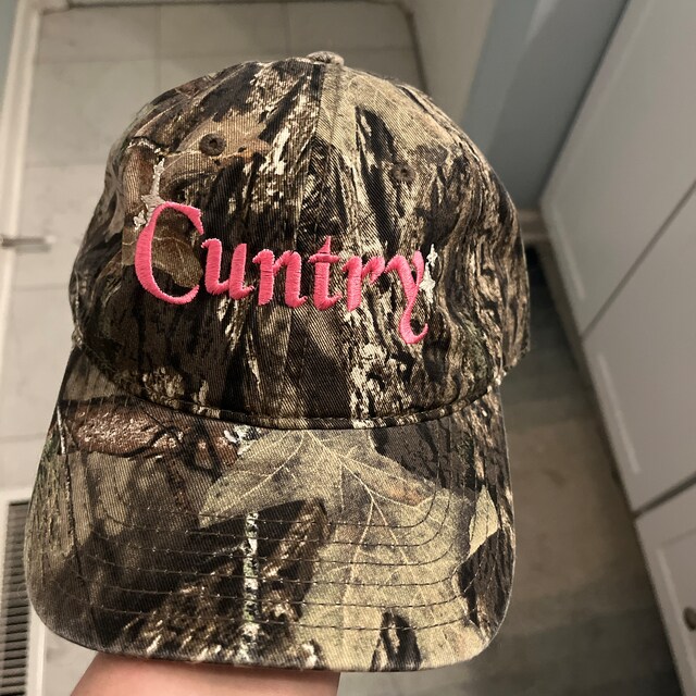 Cuntry-mossy Oak Camo-vintage-trucker-dad Hat-unstructured