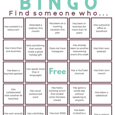 Get to Know You Bingo Editable Template Party/event Game - Etsy