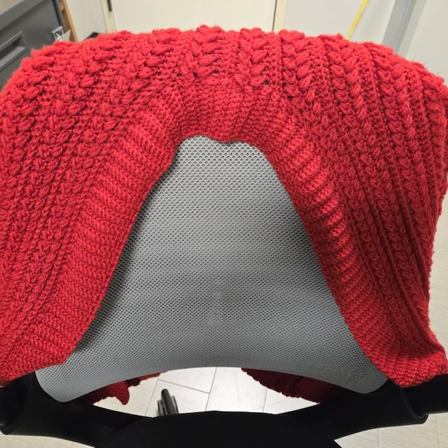 A customer's finished Wheat Stitch Crochet Cardigan Pattern with Video Tutorial