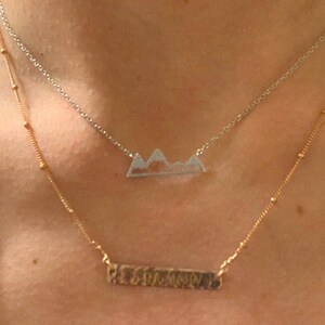 and Gifts Friends Dainty Snowy Mountain Top Necklaces Snowcap Mountain Jewelry Necklace 30pcs-N181