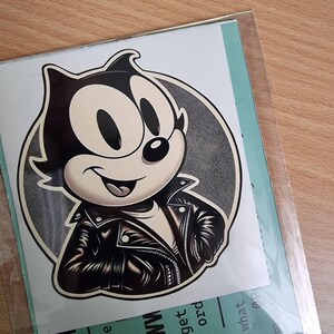 Felix the Cat Vinyl Sticker Decal | Vintage Cat Rocker Punk