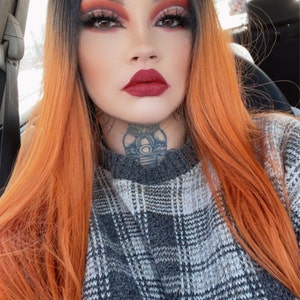 Valentina XXX Long 40 Inches Lace Front Straight Wig Ombre | Etsy