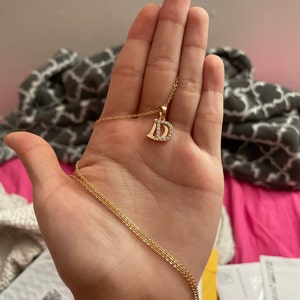 Buy Gold Filled Initial Necklace Letter Necklace Gold Filled