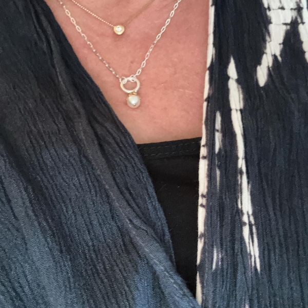 Nuance Paperclip Charm Necklace Holder