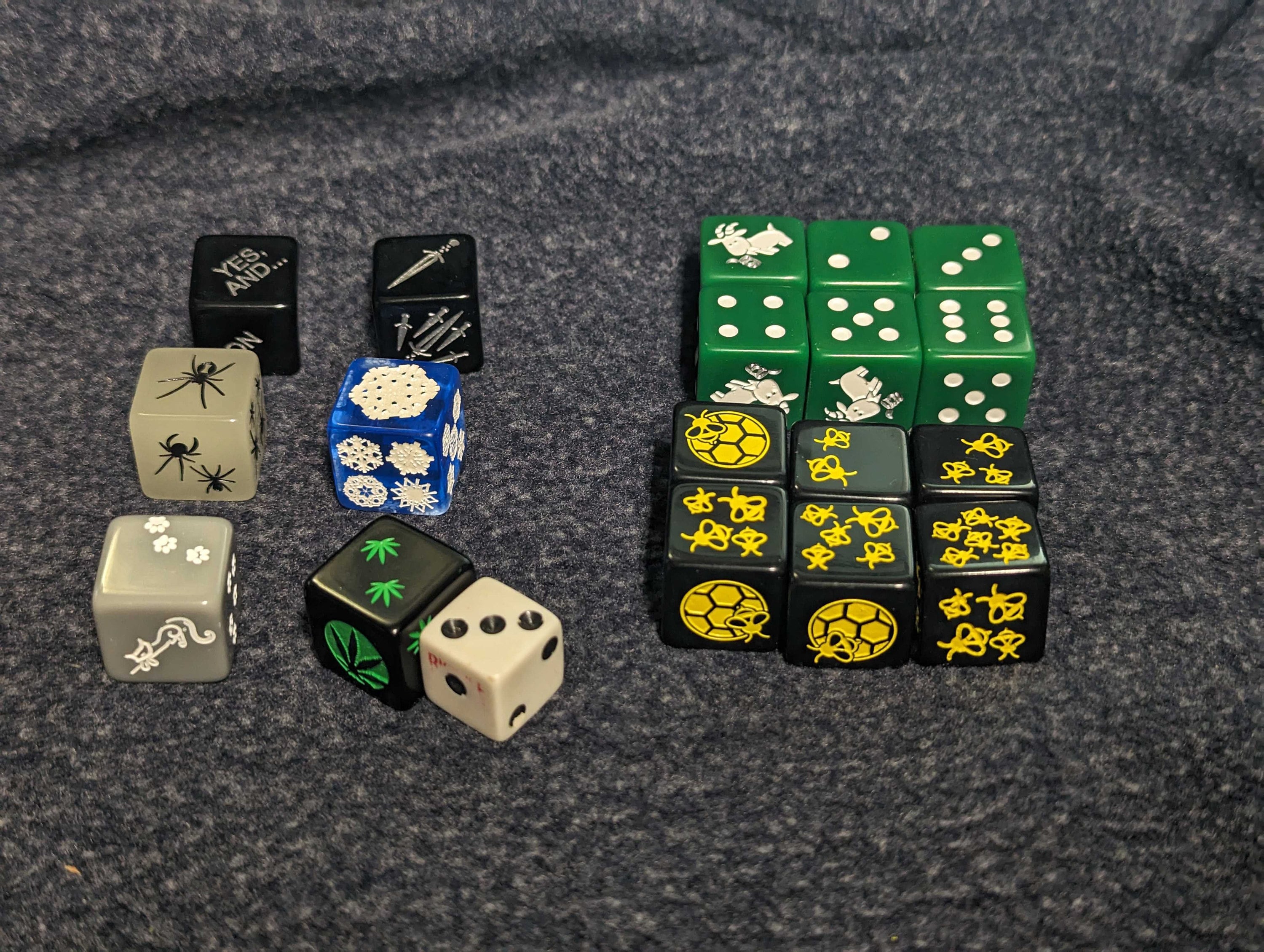 Animal Dice - Dice sets of Two, Four or Six - Mix and Match