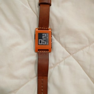 Cheap Elegance Leather 20 mm Watch Band BRWW1-90-BL-ST_SCR_K0025567 main image 0