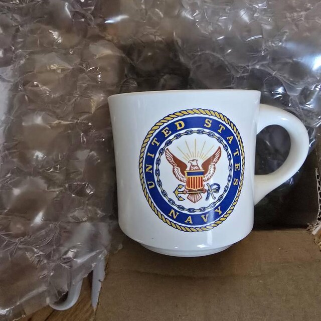 ヴィンテージミリタリー アメリカ海軍シールズ ロゴ マグカップ - 未