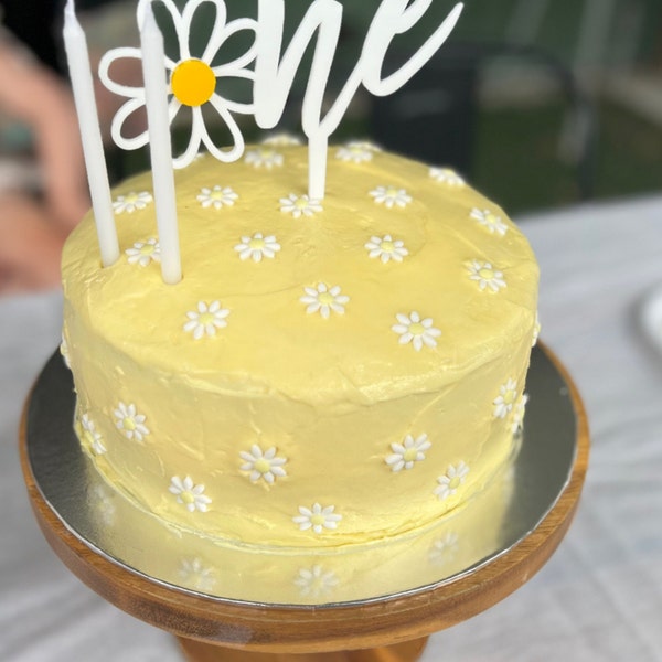 Daisy One - First Birthday Cake Topper - Age - 1st Birthday - Party ...
