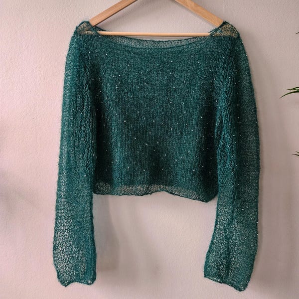 Knitting Pattern Aura Top Etsy