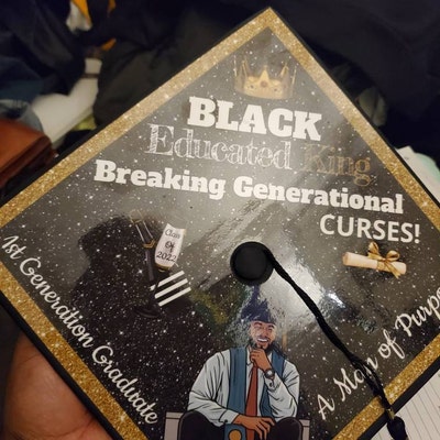 Graduation Cap Topper Label/ 1st Generation Graduate - Etsy
