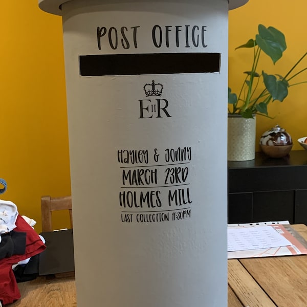 Diy Vinyls - Post Box, Box Sign, Wedding Sign, Personalised Wedding ...