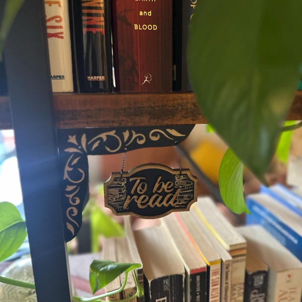Tbr Sign Handmade Wooden TBR Bookshelf Sign, Tavern Style - Etsy