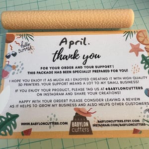 April added a photo of their purchase
