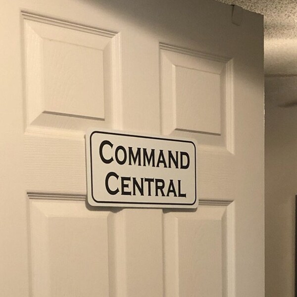 Command Cneter Sign COMMAND CENTER Metal Sign 4 Community Theater Drama Law Enforcement ...