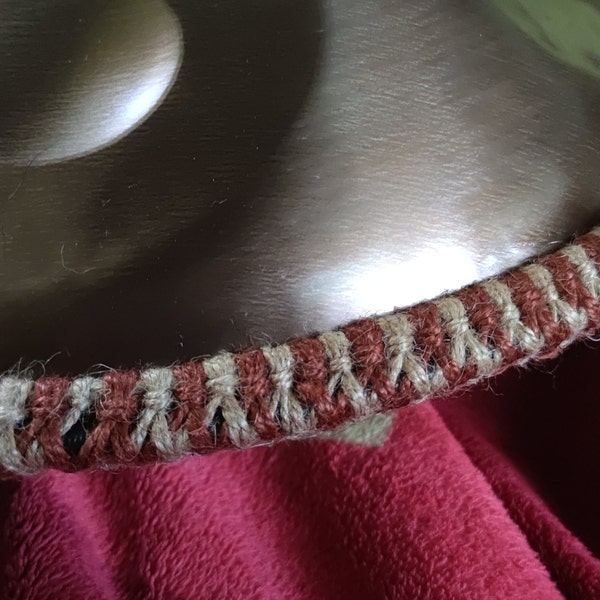 Handpan Rope Braid Rattan Rope Surround Decoration, Apply to 21 Inch