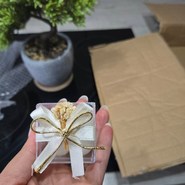 Peony Candle Wedding Favor, Candle Favor for Guest in Bulk, Flower ...