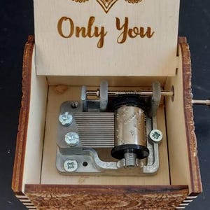 Only You - the Platters - Hand Crank Wood Music Box With