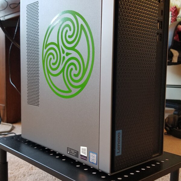 Celtic Knot Vinyl Decal - Triquetra Trinity Sticker For Car, Window, 14" Tall