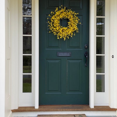 BEST SELLER / Forsythia Weath/ Spring Wreath/ Door Wreath/ - Etsy