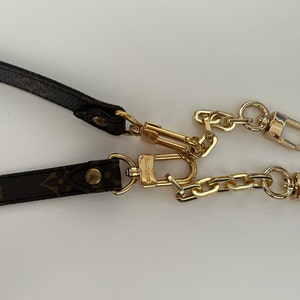 2 inch gold chain purse strap extender for lv